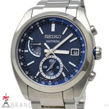 Seiko Astron Origin Solar Radio Wave Titanio Quadrante Navy SBXY013 Usato dal Giappone