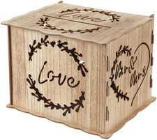 SANTEX 8495-26 Salvadanaio per Matrimonio in Legno, 22 X 30 Cm