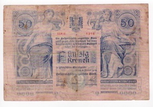 Austria ungheria corone - austria, 50