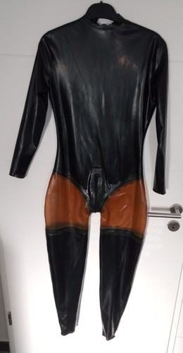 Catsuit lattice nero