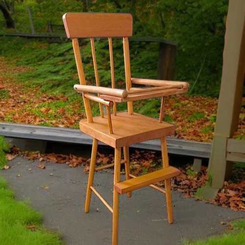 Seggiolone bambola legno