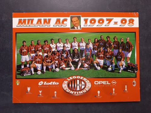 Cartolina squadra milan - squadra,