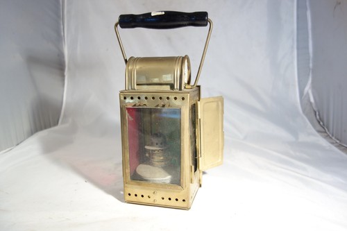 Lampada ferroviaria ottone - in,