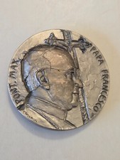 Medaglia Papa Francesco Vaticano bronzo Santa Maria Soccorso