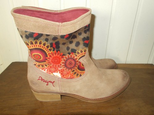 Bottes bottines daim marron