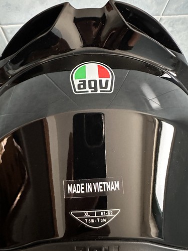 Agv nero lucido xl - agv, s