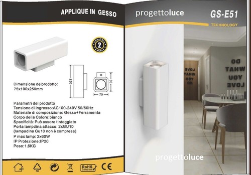 Applique gesso led - led, gu10