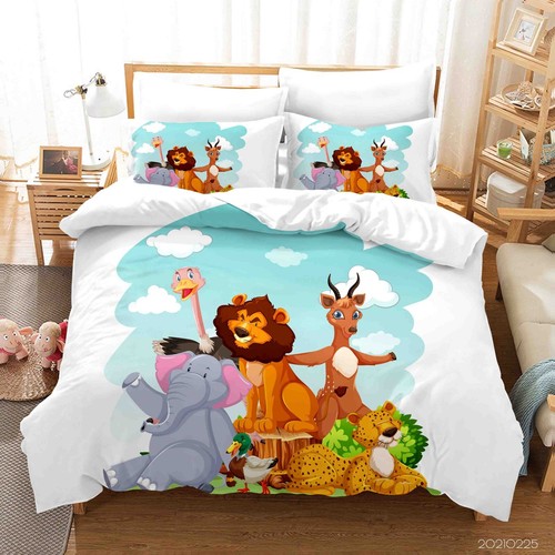 Set copripiumino animale - 3d,