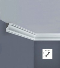 CORNICE IN POLISTIROLO SOFFITTO POLISTIRENE ESTRUSO BOVELACCI I 703 ASTA 2 METRI