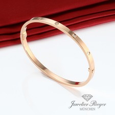 Bracciale Cartier Love SM oro rosa 750 10 diamanti misura 17 2019 oro donna