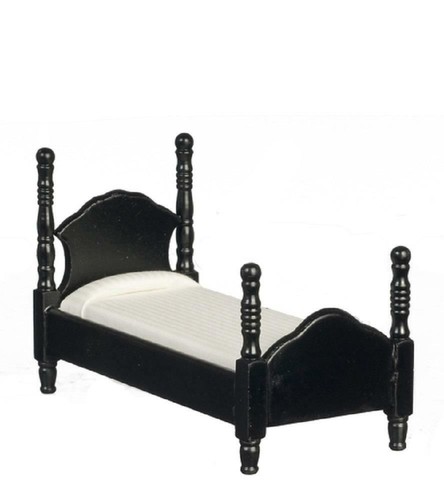 Letto singolo nero stretto per - nero,
