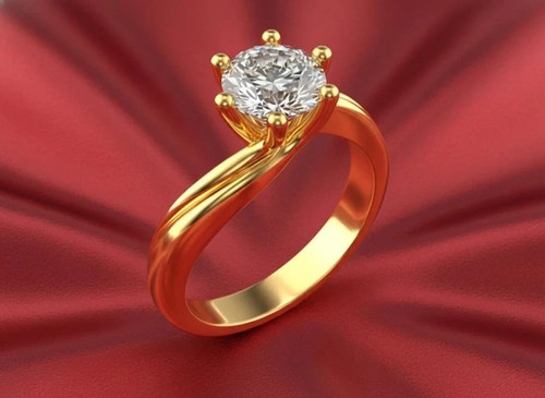 Anello solitario diamante