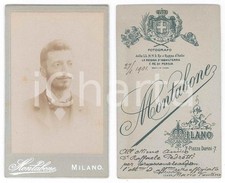1901 MILANO Ritratto di Mario FONTANA - Foto MONTABONE CDV