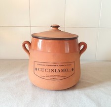 Pentola terracotta coccio terra da fuoco vintage Collezione Pasquinucci