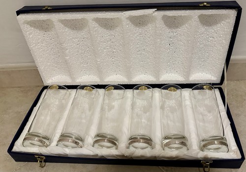 Bicchieri cristallo argento - ,