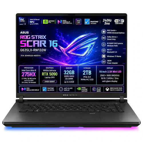 Asus rog strix - scar, intel