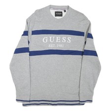 Guess felpa grigia blu da - guess,