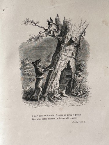 Incisione fables florian - fables, da