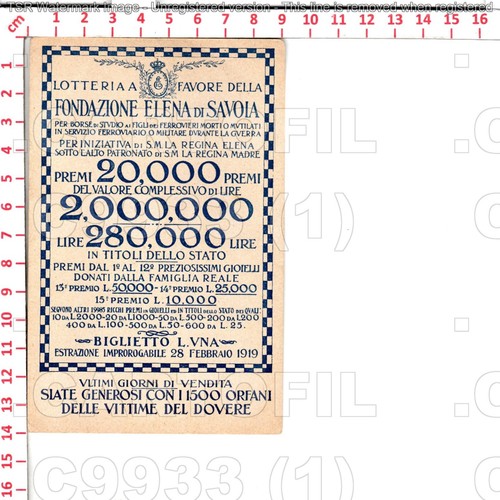 C9933 pubblicita lotteria - c9933,