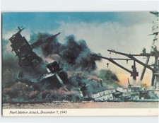 Cartolina Pearl Harbor Attacco