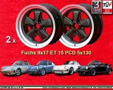 2 cerchi Porsche Fuchs 911 9x17 ET15  Teilegutachten wheels 2 Felgen jantes