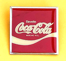 COCA-COLA ITALIA BADGE SPILLA DIPENDENTE STABILIMENTO VINTAGE 60's / 70'S