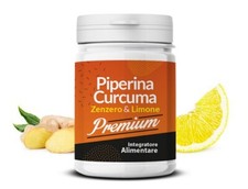 Integratore Dimagrante Piperina e Curcuma Zenzero e Limone Premium 2x59