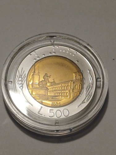 500 lire bimetalliche 1991 - 500,
