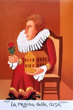 Franco Fortunato - Serigrafia originale numerata e firmata