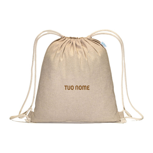 Sacca zaino cotone - sacca,