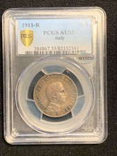 Regno italia 1911 moneta - d'italia, 1911-r