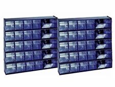 Set 10 cassettiere multibin 6 posti per organizzazione officina,casa,garage