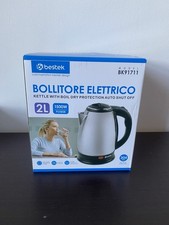 bollitore cordless 2L  1500W di acciaio Caraffa Staccabile ,indicatore Nuovo