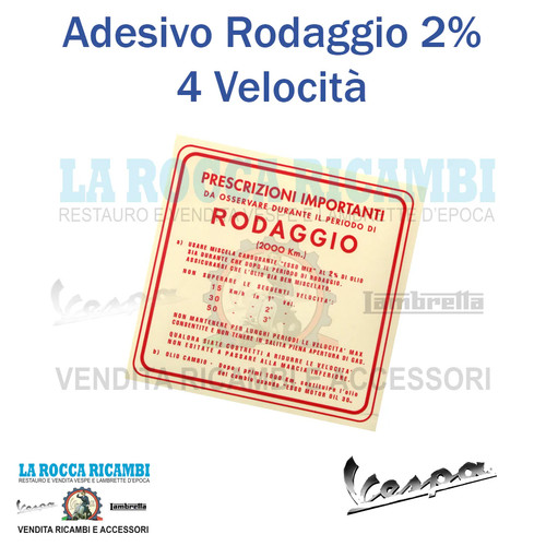 Scritta adesivo rodaggio 3 - scritta,