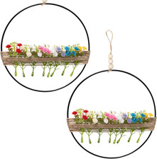 2 Pezzi Ghirlanda Floreale in