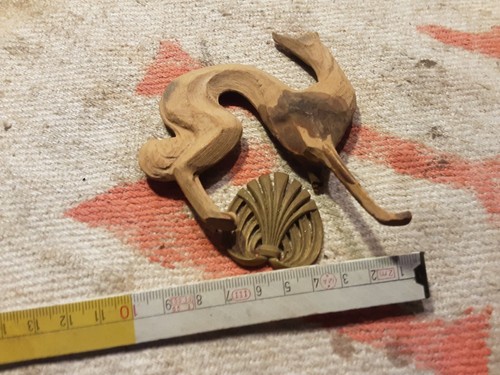 Levriero legno intagliato - legno, a
