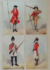 THE ROYAL REGIMENT OF FOOT - LOTTO DI  10 CARTOLINE D'EPOCA  - MILITARY UNIFORMI