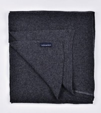 1stAmerican Sciarpa Uomo Lana e Cashmere Made in Italy Coste Larghe 1st American