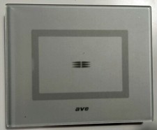 AVE: Placca 1 comando in Vetro Touch GRIGIO per scatola rettangolare