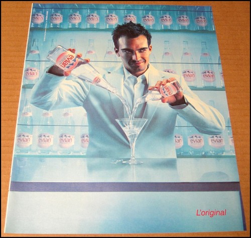 Pubblicità evian 1999 stampa - pubblicità,
