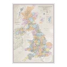 Map classic wall of the - -,
