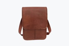 Borsa messenger in vera pelle