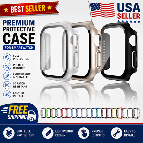 Apple watch custodia vetro - +,