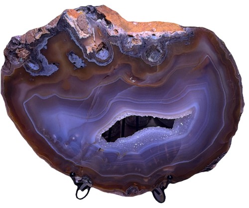 Grande fetta geode agata