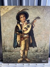 Quadro olio su tela Firmato P