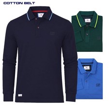 Polo uomo manica lunga 100%