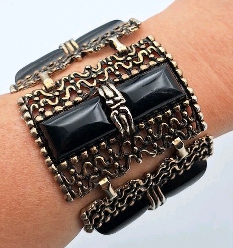 Bracciale vintage grosso largo - bracciale,
