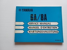 Yamaha Motori Fuoribordo 6A - 8A 1976 manuale officina riparazione originale