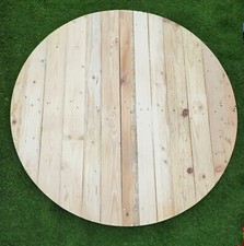 LEVIGATO Pronto per Macchia (110 cm) Tavolo in legno rustico in legno pallet 