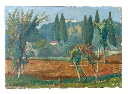 Dipinto olio tela - olio, su